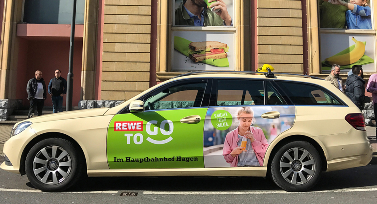 Taxiwerbung