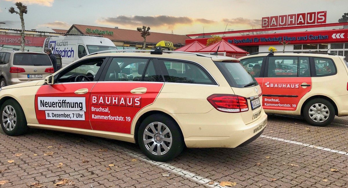 Taxiwerbung
