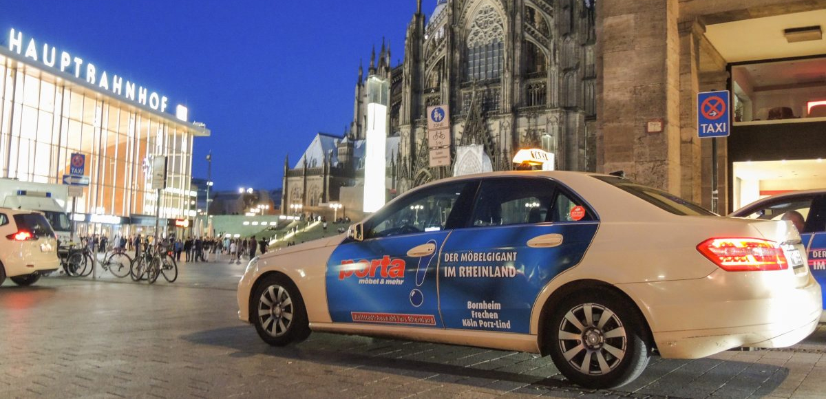 Taxiwerbung Koeln, OOH Werbung