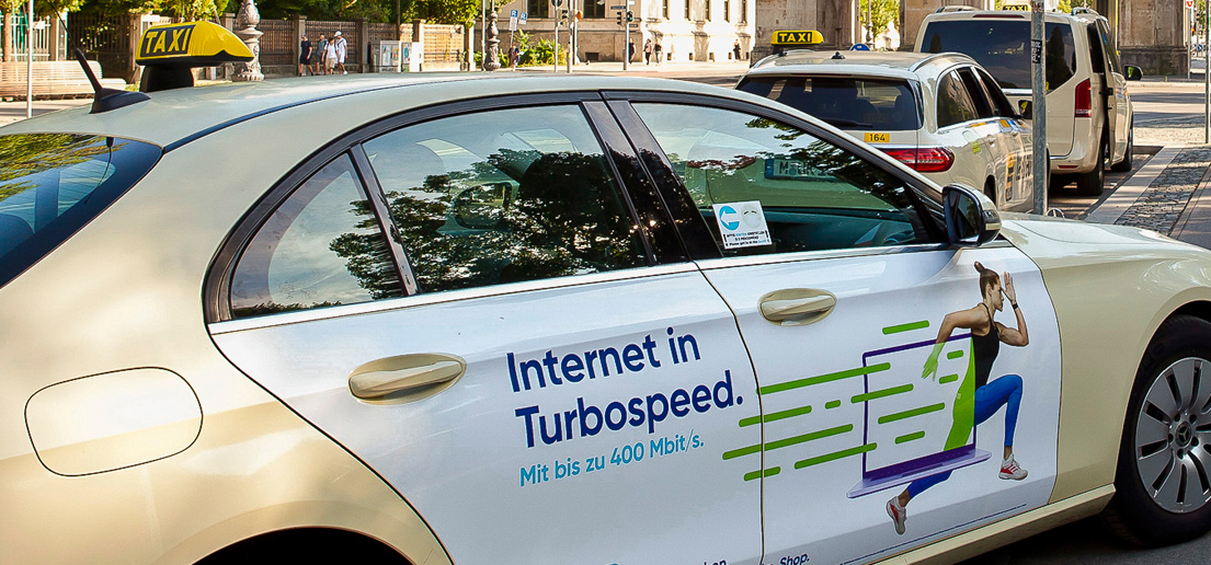 Taxiwerbung