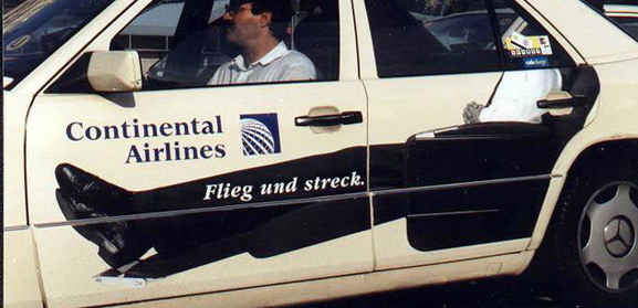 Taxiwerbung Dresden