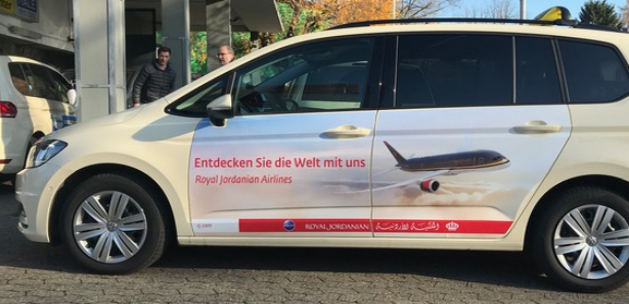 Taxiwerbung Würzburg